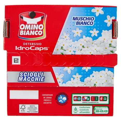 Onmino Bianco Detersico IdroCaps 20 caps 380 ml